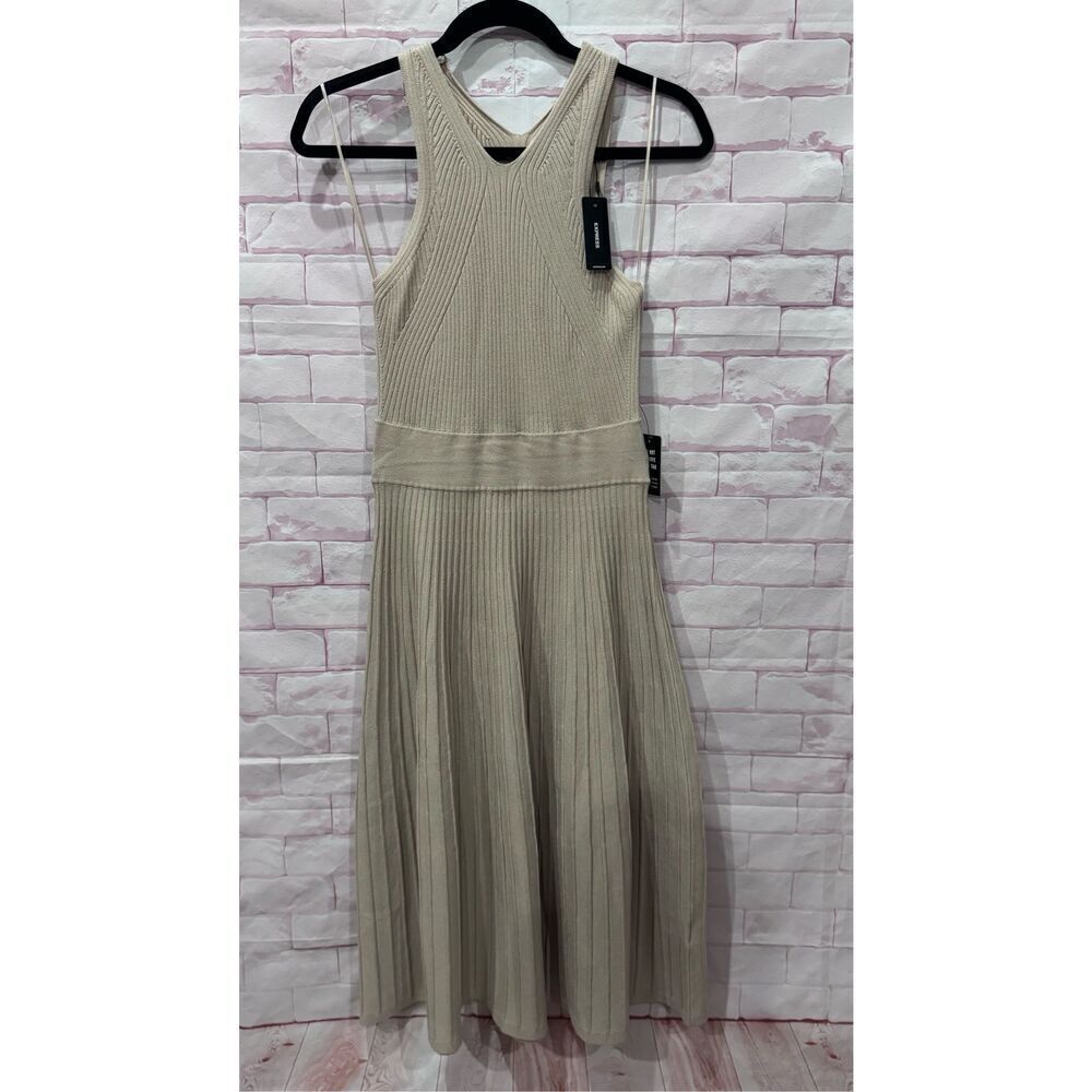 Express ribbed midi dress size medium